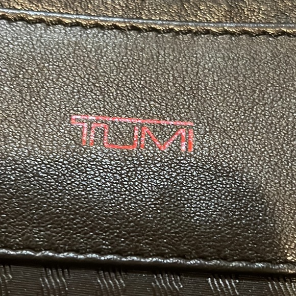 Tumi Other - Vintage TUMI leather crossbody travel organizer with adjustable shoulder strap.